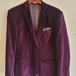 Bar III Purple Velvet Blazer